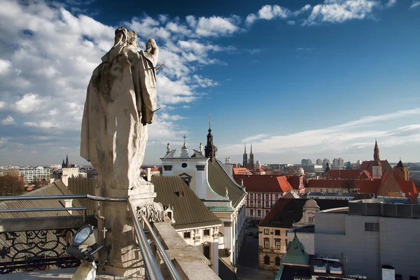 Widok z wieży Uniwersytetu Wrocławskiego — Zdjęcie stockowe