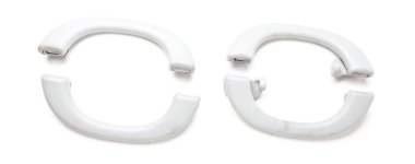 Beyaz izole edilmiş arka planda araç tutma kolu. Otomobil servis endüstrisi. Yedek parça kataloğu.