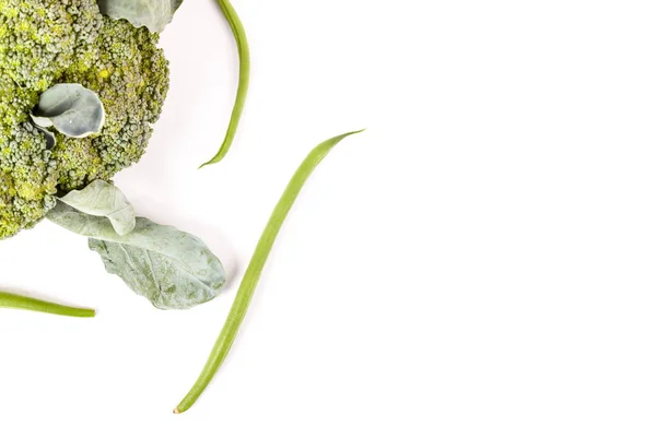 Zöld Friss Nyári Zöldségkészlet Vegetáriánus Ételek Elkészítéséhez Egy Egész Hinta — Stock Fotó