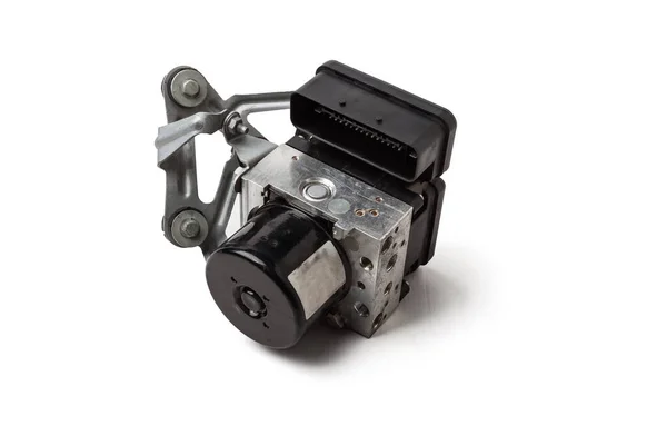 Brake Fluid Pump Control Unit Distributing Braking Force Different Wheels — Stock Photo, Image
