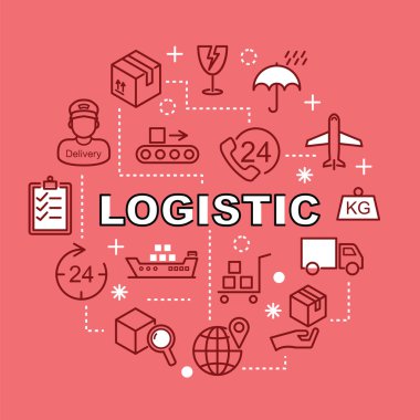 Lojistik en az anahat simgeleri