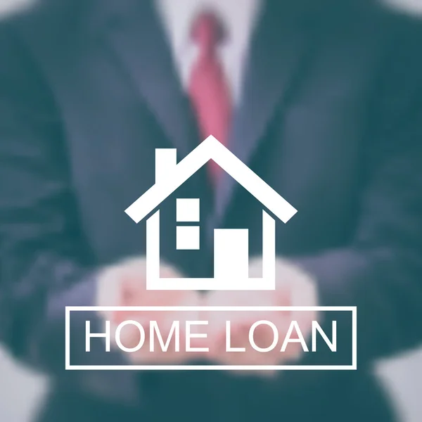 Home loan logo — Stock Vector
