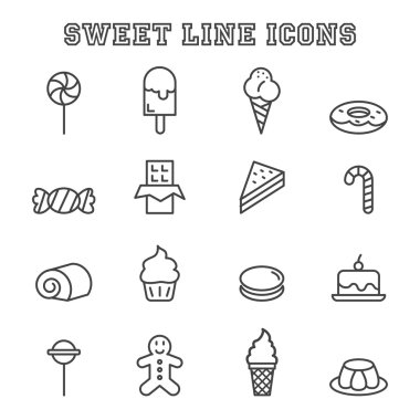 tatlı çizgi simgeler