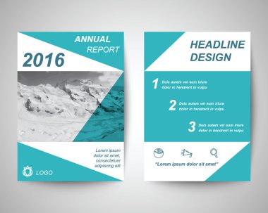 kar dağ flyer a4 şablonu