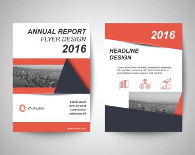 turuncu ve siyah flyer a4 şablonu