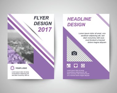 Mor flyer a4 şablonu