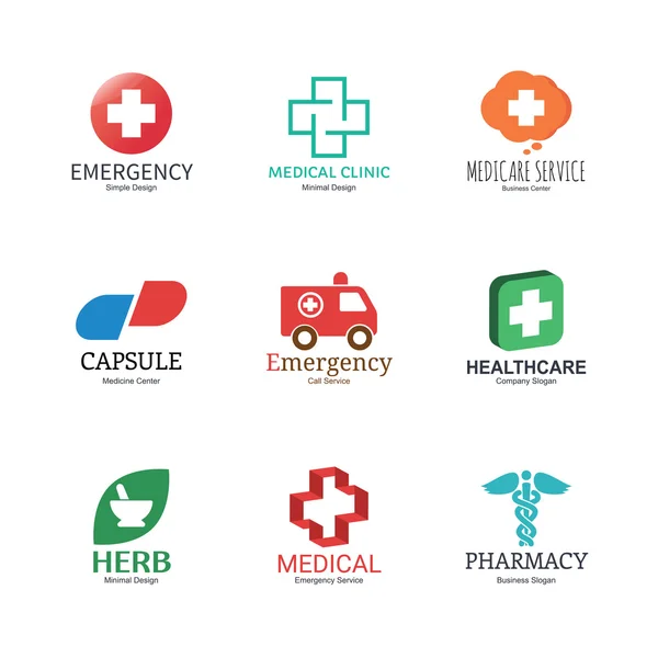 Diseño del logotipo médico — Archivo Imágenes Vectoriales