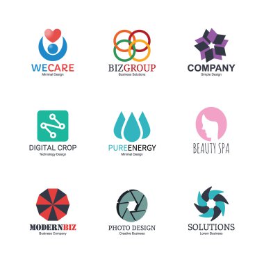 soyut logo tasarım şablonu