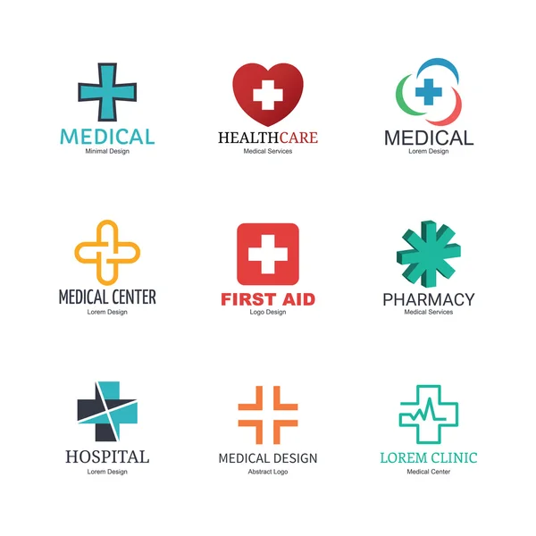 Medical logo design — Stock Vector