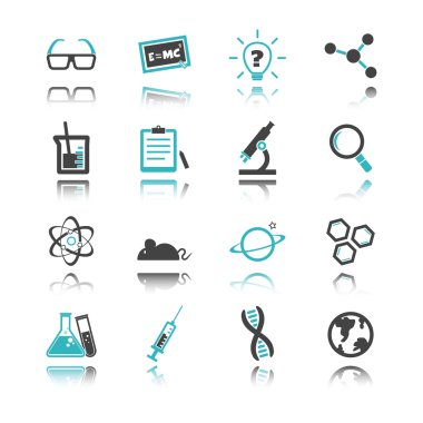 Bilim simgeler yansıması ile