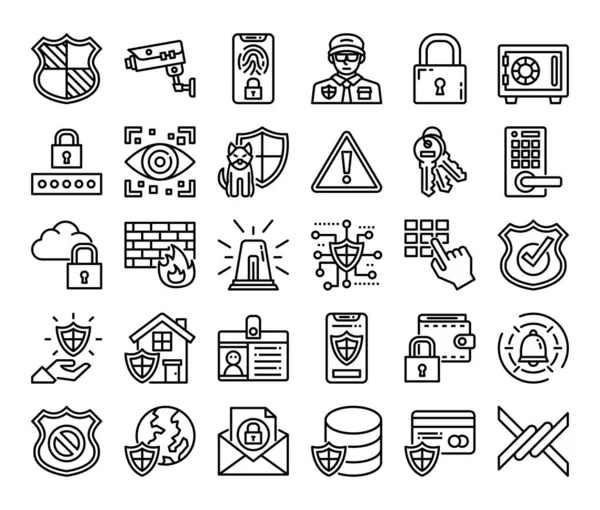 Vector Icons Pixel Perfect — 스톡 벡터