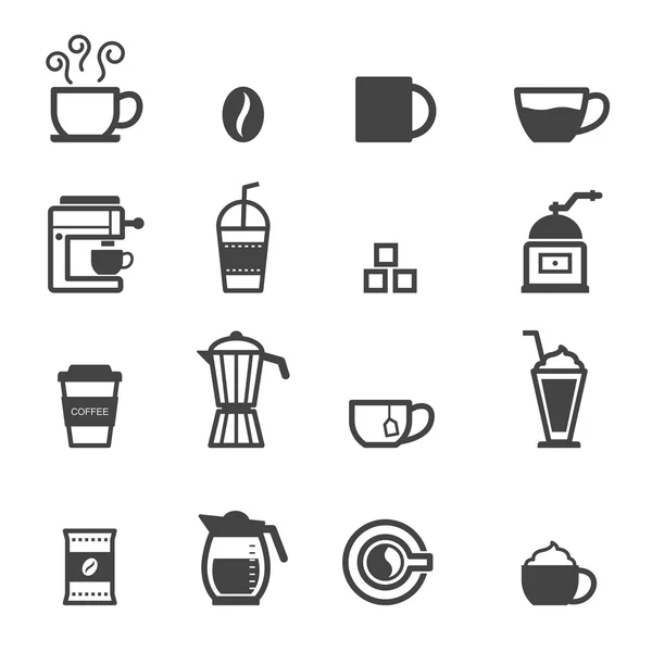 Kopje koffie pictogrammen — Stockvector