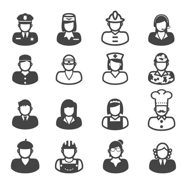 People occupation icons — Stock Vector