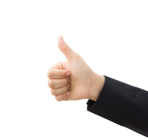 Business hand thumb up — Stock Photo, Image