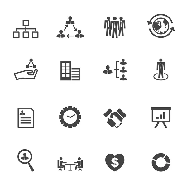 Iconos de organización — Vector de stock