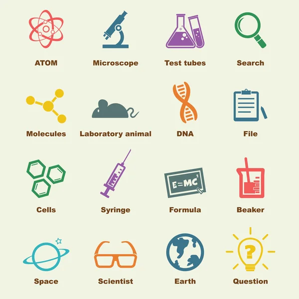 Éléments scientifiques — Image vectorielle