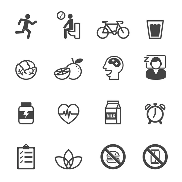 Wellness icons — Stock Vector