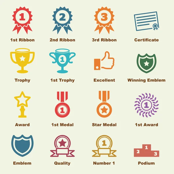 Award elements — Stock Vector