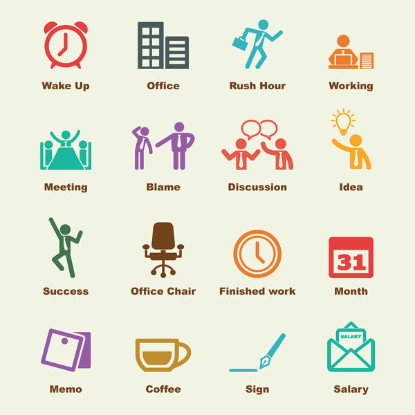 элементы офисной жизни
