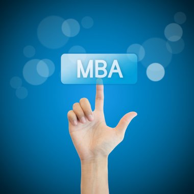 MBA. Elini adam MBA düğmesine basarak.