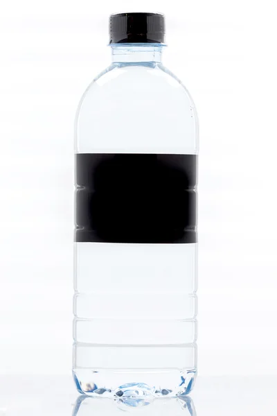 Black Label water bottle isolated on white background — Stock Photo, Image