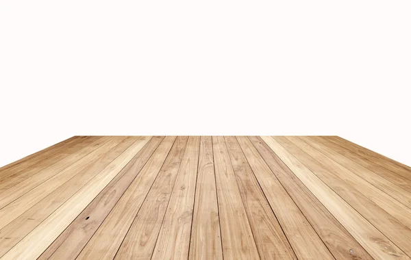 Brown wood plank floor texture background isolated on white — Stock Photo, Image