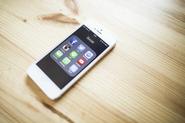 Tayland - 07 Eylül 2014: Tüm popüler sosyal medya simgeler