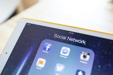 Chiang Mai, Tayland - 07 Eylül 2014: Tüm popüler sosyal