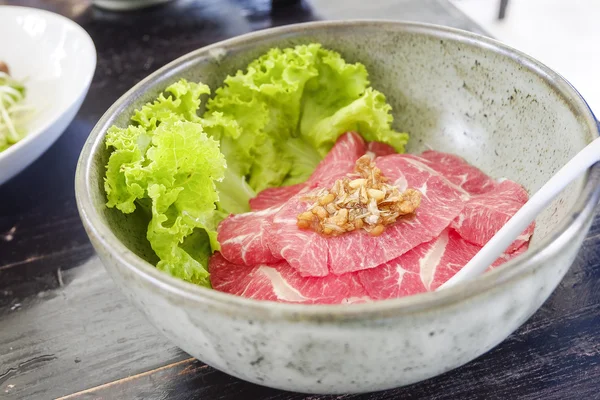 Thai style beef noodle food. — Stock Photo, Image