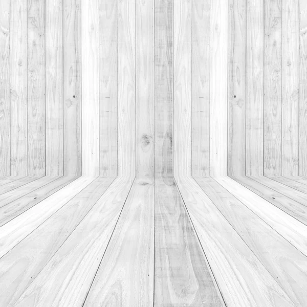 大きな白い木の板の床のテクスチャ背景 — ストック写真