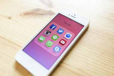 Chiang Mai, Tayland - 07 Eylül 2014: Tüm popüler sosyal