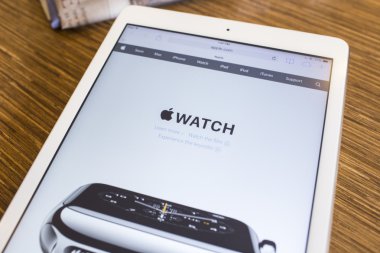 Chiang Mai, Tayland - 17 Eylül 2014: Apple bilgisayarlar websi