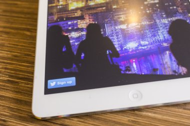 Chiang Mai, Tayland - 17 Eylül 2014: Twitter uygulama s
