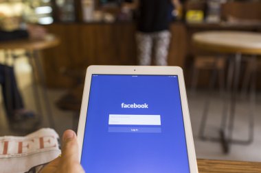 Chiang Mai, Tayland - 17 Eylül 2014: Facebook uygulaması
