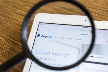 Chiang Mai, Tayland - 17 Eylül 2014: Paypal Web sitesi b