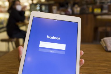 Chiang Mai, Tayland - 17 Eylül 2014: Facebook uygulaması