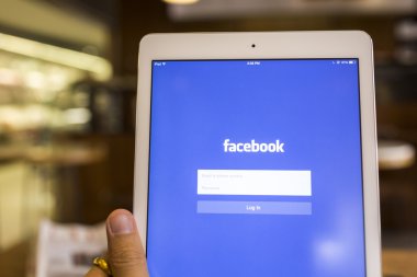 Chiang Mai, Tayland - 17 Eylül 2014: Facebook uygulaması