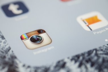 Chiang Mai, Tayland - 03 Ekim 2014: Instagram simgesi app ve 