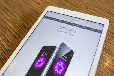 Chiang Mai, Tayland - 17 Eylül 2014: Apple bilgisayarlar websi