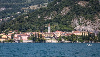 Lake side Köyü, Varenna lake como, İtalya