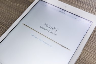 Chiang Mai, Tayland - 21 Eylül 2014: Apple bilgisayarlar Web sitesi