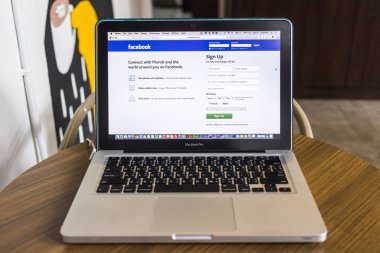 Chiang Mai, Tayland - 21 Eylül 2014: Facebook Uygulama si