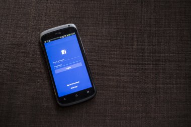 Chiang Mai, Tayland - 21 Eylül 2014: Facebook Uygulama si