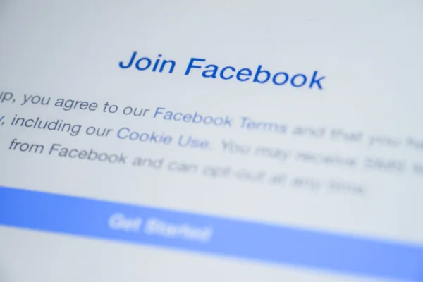 Chiang Mai, Thailand - 03 oktober 2014: Facebook applicatie jo — Stockfoto
