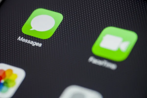 Chiang Mai, Thailand - 03 oktober 2014: Apple bericht chat apps — Stockfoto