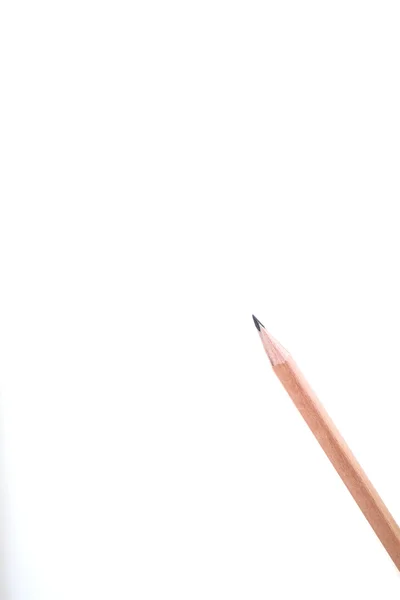 Wood pencil on blank paper — Stock Photo, Image