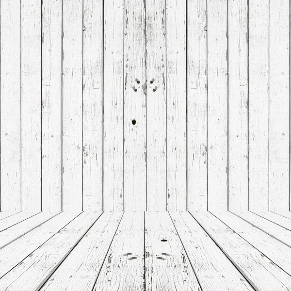 Plancher de planche de bois blanc texture fond — Photo