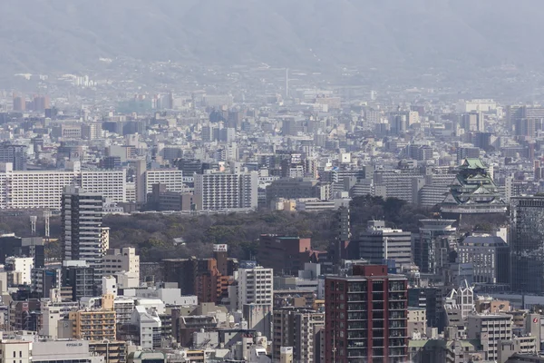 OSAKA, JAPON - 09 FÉVRIER 2015 - La ville d'Osaka, dans la région du Kansai et la préfecture d'Osaka, est la deuxième plus grande région métropolitaine du Japon. Downtown Osaka est très moderne avec de nombreux gratte-ciel . — Photo