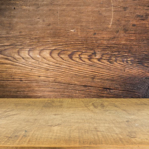 Mur en bois et fond texture de plancher — Photo