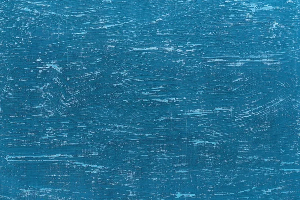 Текстура Подряпаної Синьої Фарби Старій Грубо Пофарбованій Поверхні Блакитна Стіна — стокове фото